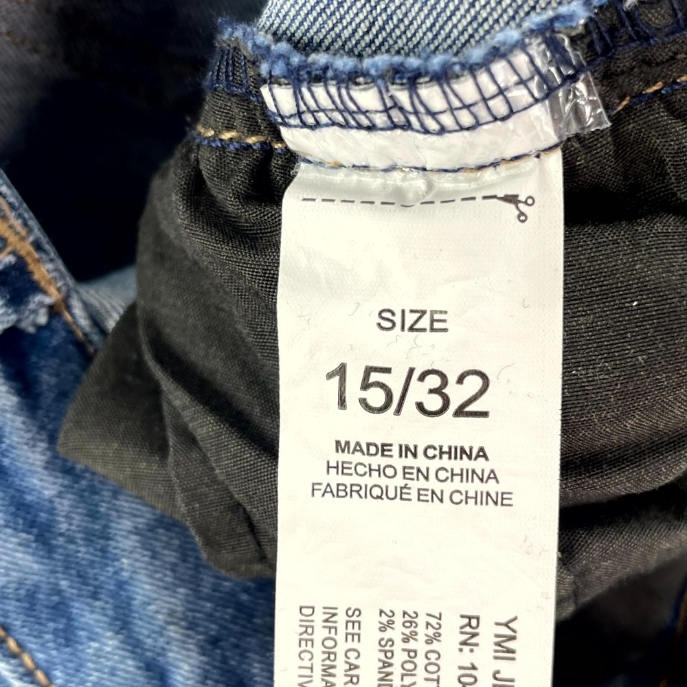 YMI Low Rise Bootcut Jeans Womens 15/32 Blue Denim Western Cowgirl Streetwear - Picture 11 of 16